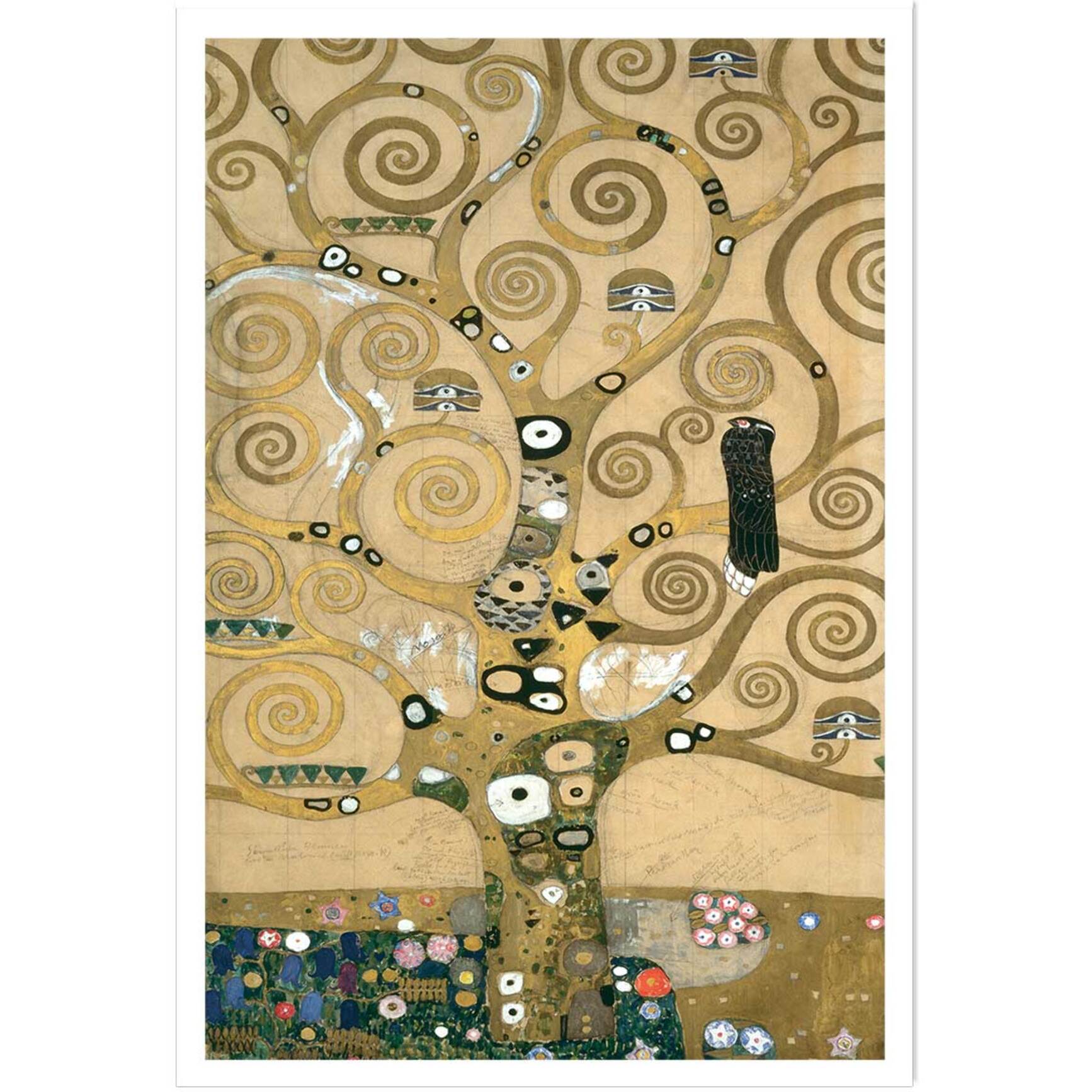 Affiche Tree of Life. Detail par Gustav Klimt Affiche seule