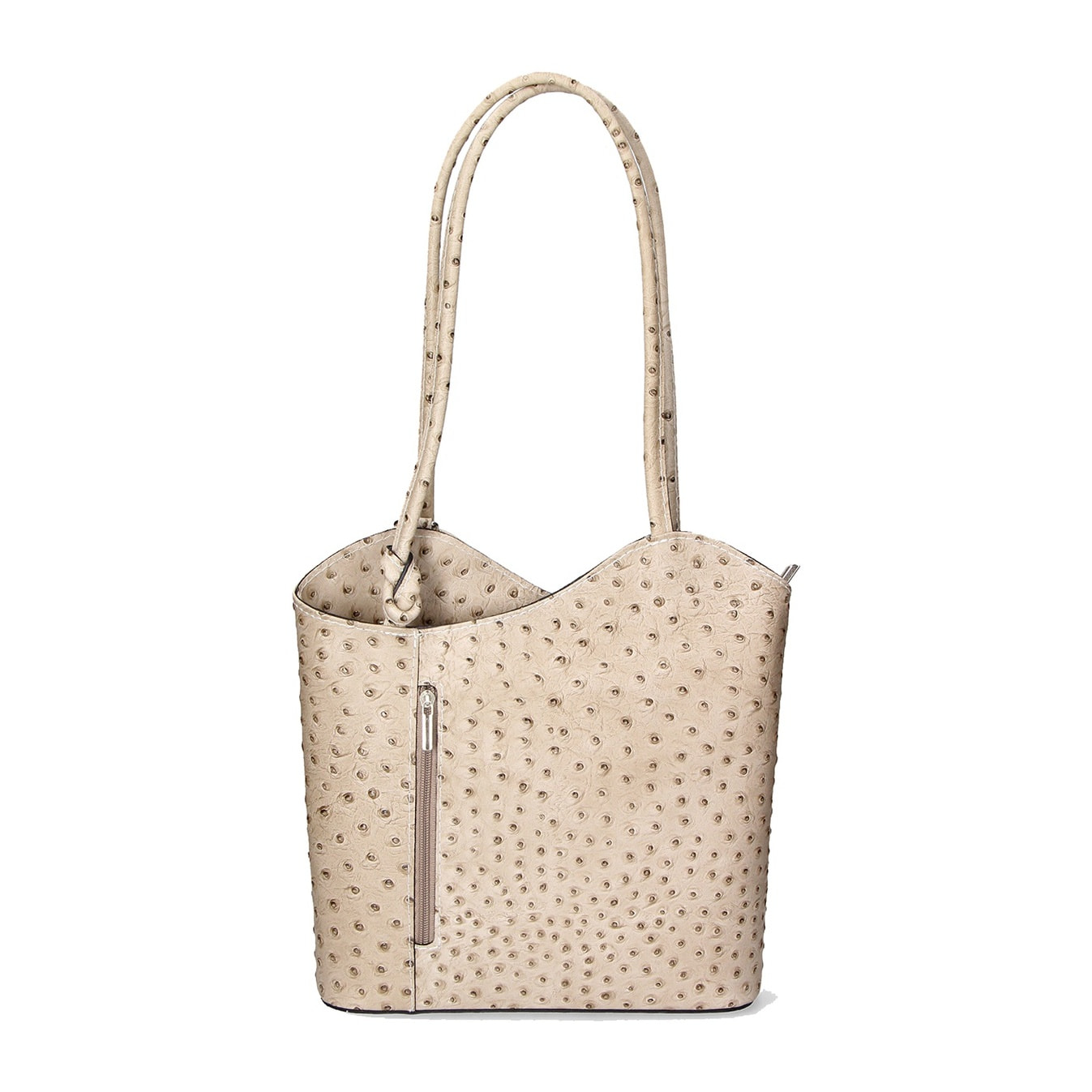 Zaino da donna in vera pelle - Modello Charlotte - 28.0 x 25.0 x 9.0 cm