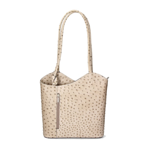 Zaino da donna in vera pelle - Modello Charlotte - 28.0 x 25.0 x 9.0 cm