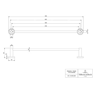 Barre porte-serviettes Elements - Tender