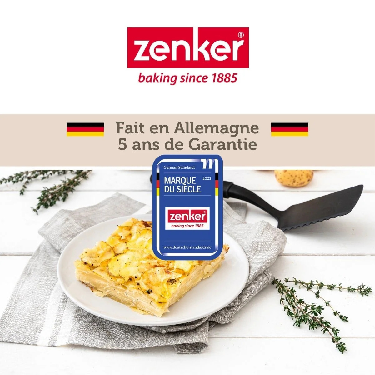 Ensemble de 2 Plats à four XXL 40 x 29 x 6 cm Zenker Special Cooking