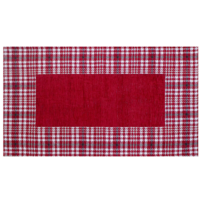 TAPPETO DA CUCINA DIS.OXFORD COL.ROSSO DON GIOVANNI 57X140 CM CON ANTISCIVOLO