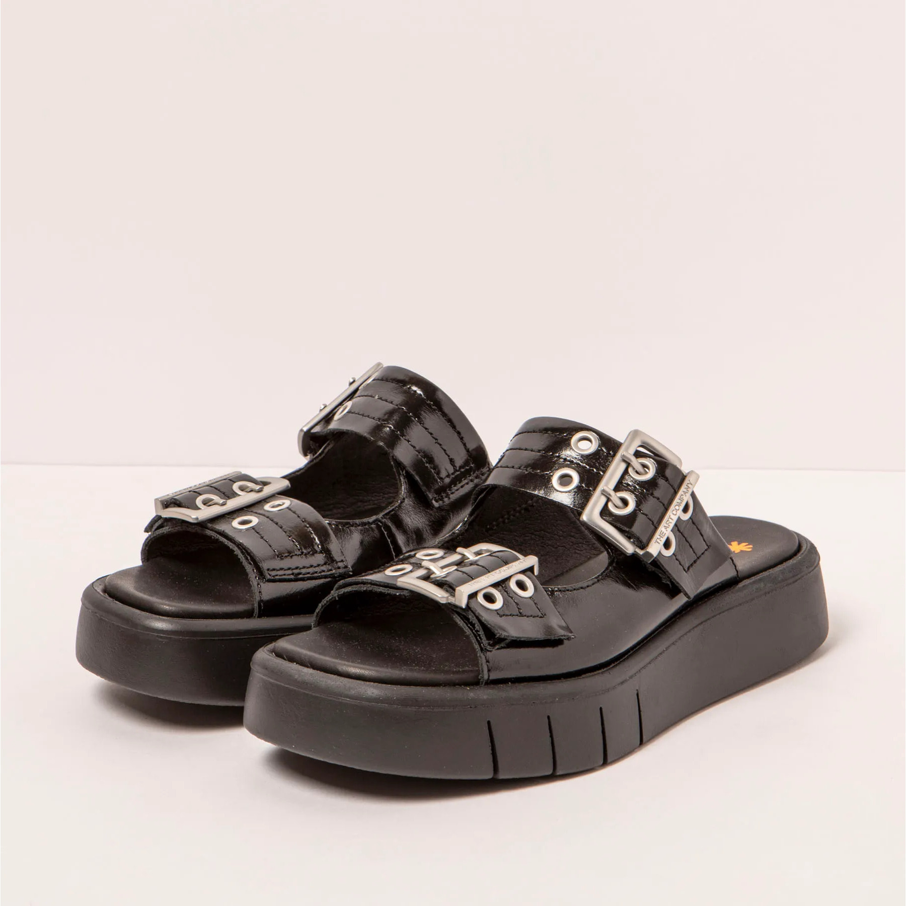Sandalias 1858 NAPPA SHINNY BLACK/ MALAGA color Black