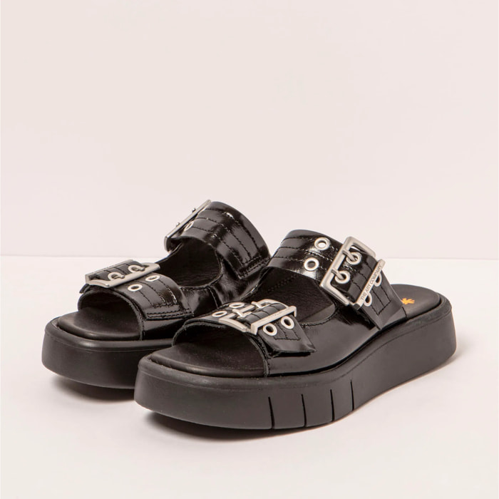 Sandalias 1858 NAPPA SHINNY BLACK/ MALAGA color Black