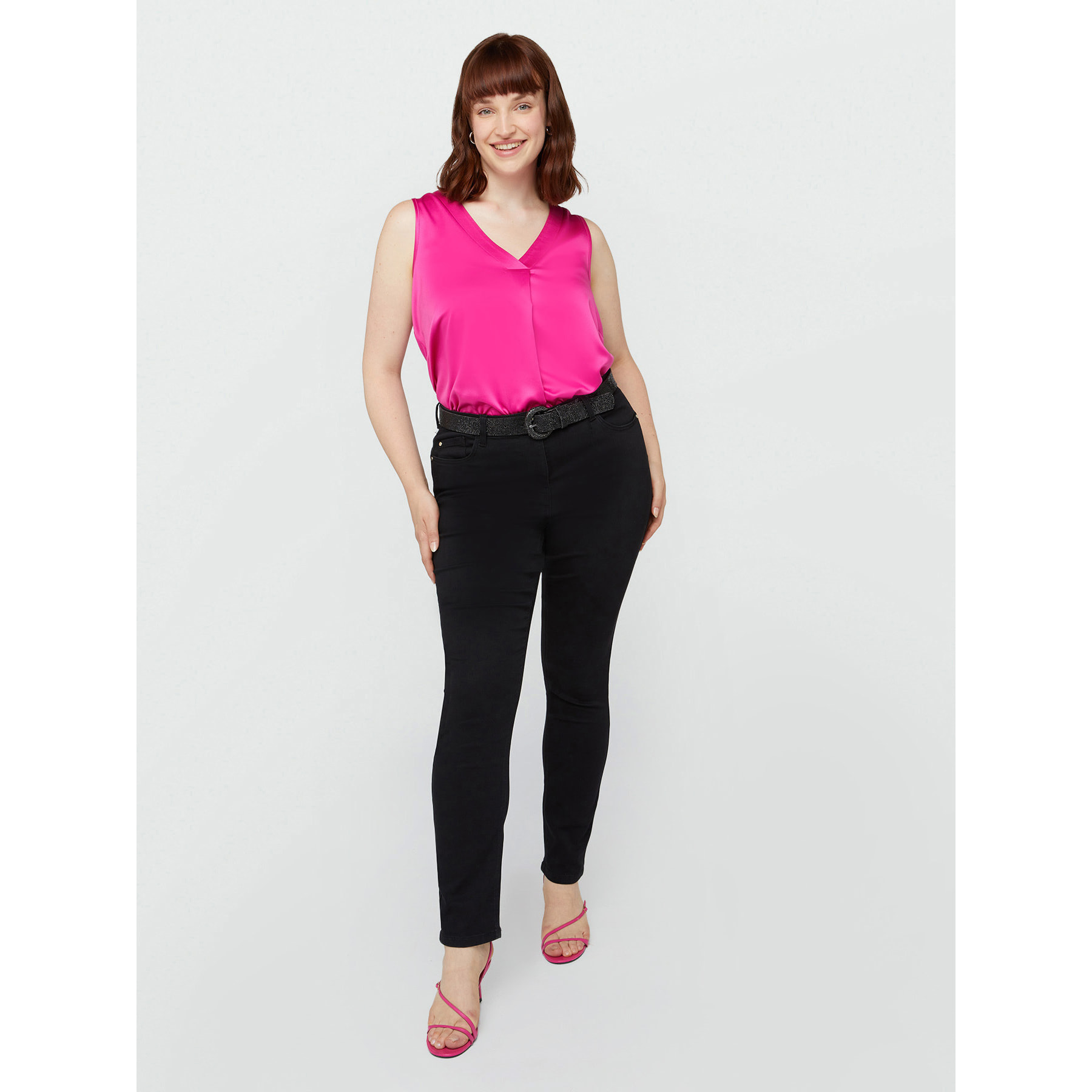 Fiorella Rubino - Top con pliegue delantero - Fuchsia