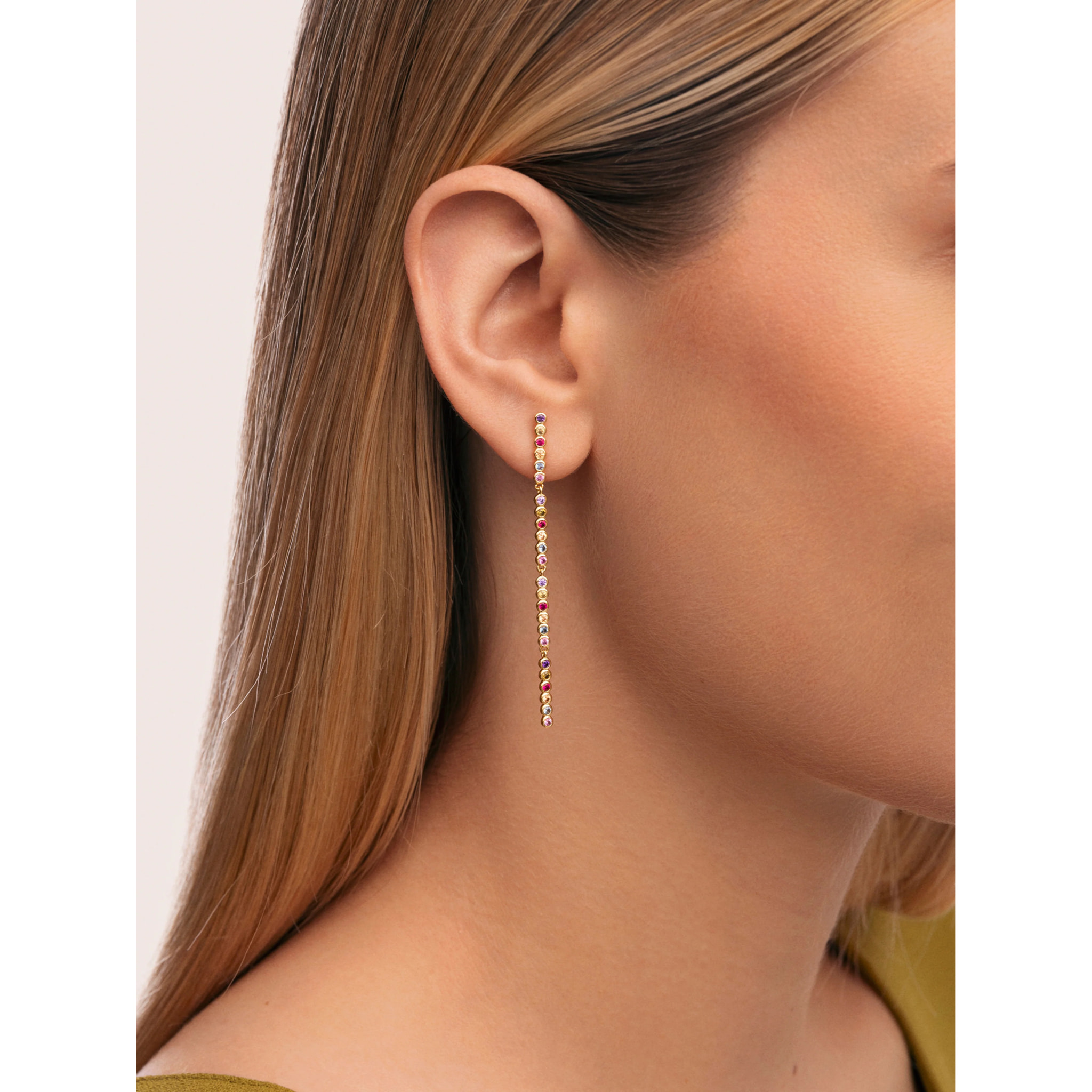 Pendientes Aurora Color Baño Oro