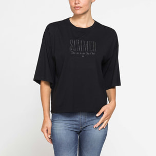 T-SHIRT OVERSIZE CON STAMPA
