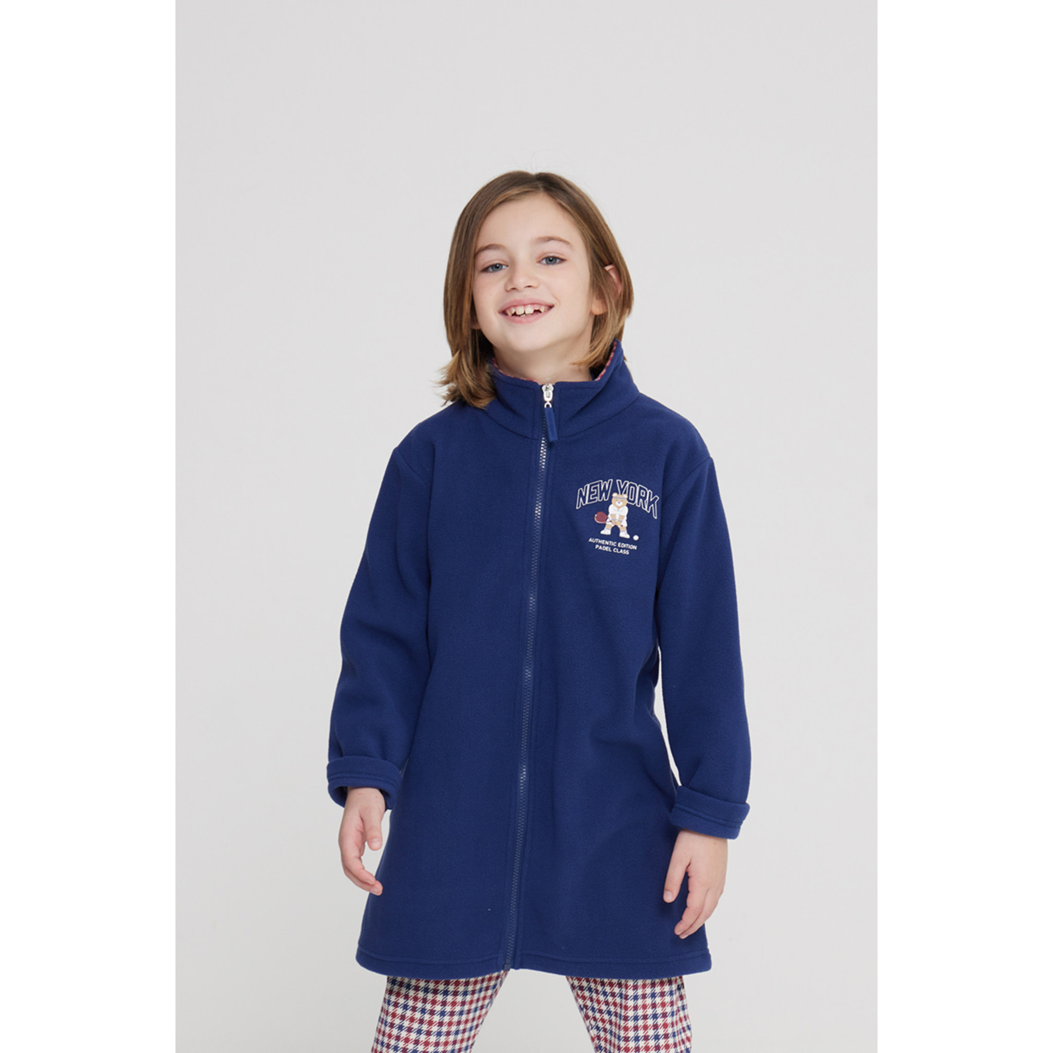 Vestaglia bambino denny in pile con zip Noidinotte