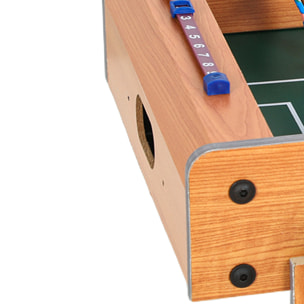 Mini babyfoot de table tableaux de score 2 balles dim. 50x50x18cm