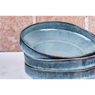 Assiette creuse GENESIS Ø21cm - 6 pièces - Mer