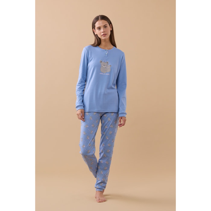 Pigiama donna caldo cotone articolo Koala. Noidinotte