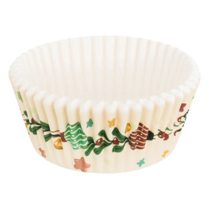 50 caissettes cupcakes 25 piques Noël