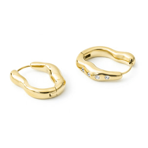 Pendientes Imsil acabado oro amarillo 18k