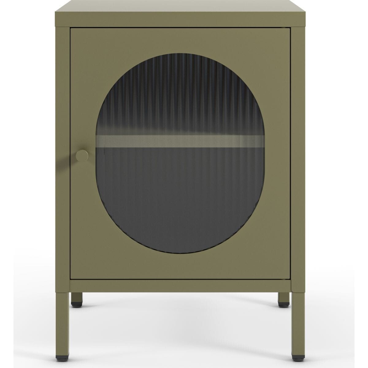 Table de chevet 1 porte en métal - YSIA