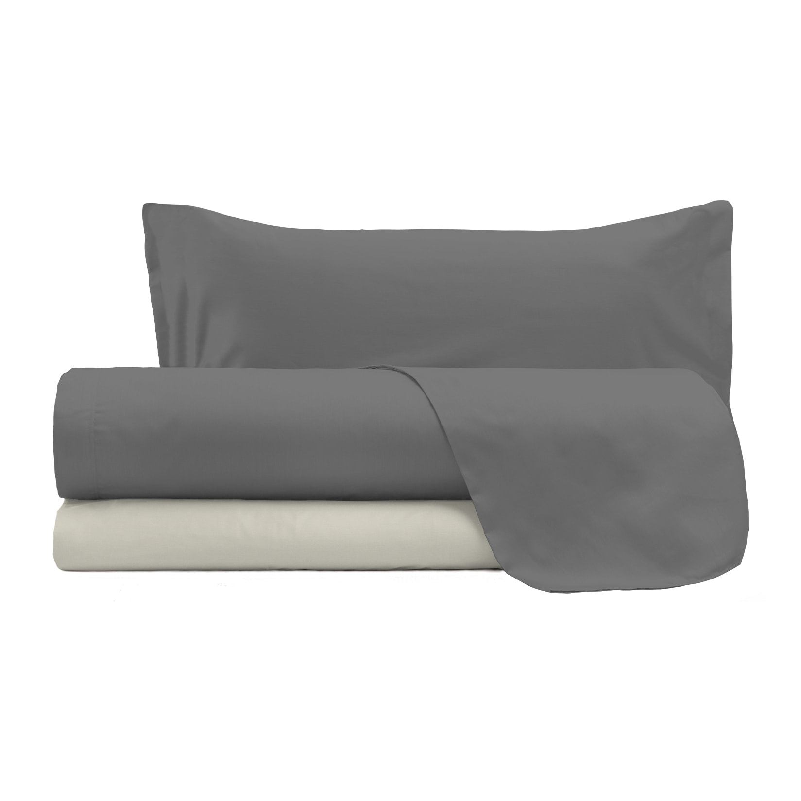 COMPLETO LETTO NATURAL COLOR, 100% COTONE - SINGOLO