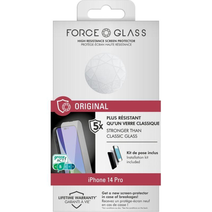 Coque FORCE GLASS iPhone 14 Pro (6.1'') Original