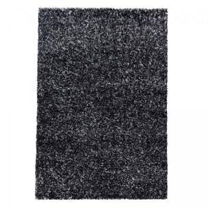 Tapis poils longs shaggy tissé motif faux uni MIGE