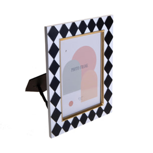 Porta foto con rombi - 18,5xH23,5x1,5cm - Pezzi 3 - Bianchi Dino SpA