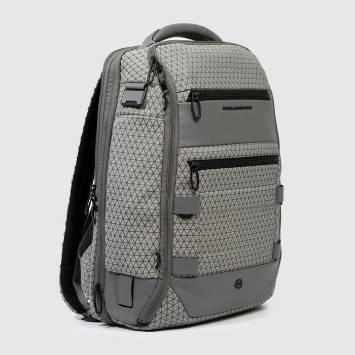 Piquadro Zaino da bici modulare porta pc e iPad® con porta caschetto, cavo antifurto, porte USB e USB Type C