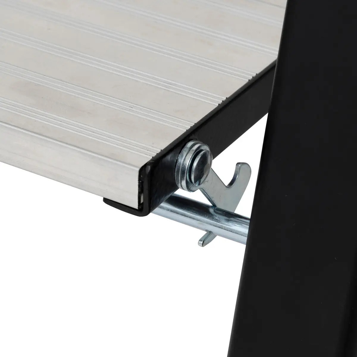 Marchepied en aluminium gris 2 marches H83cm