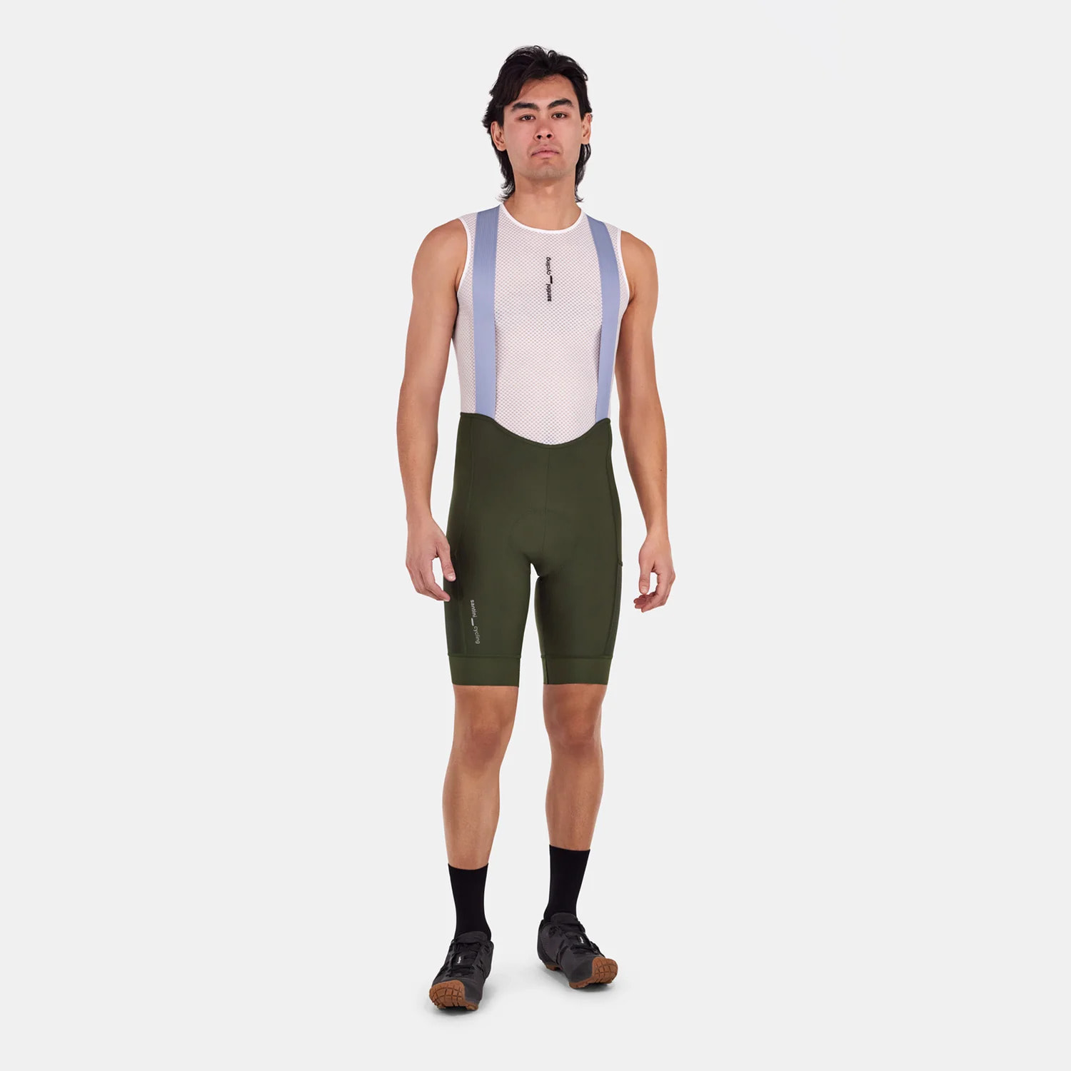 Cargo Men's Bib Shorts - Verde Militare
