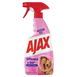 Pack de 12 - Nettoyant ménager spray Ajax efficace & sur - 500 ml