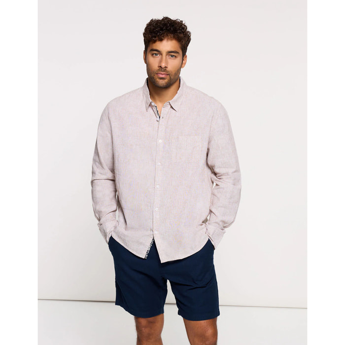 Camisa Manga Larga Beige - Sum