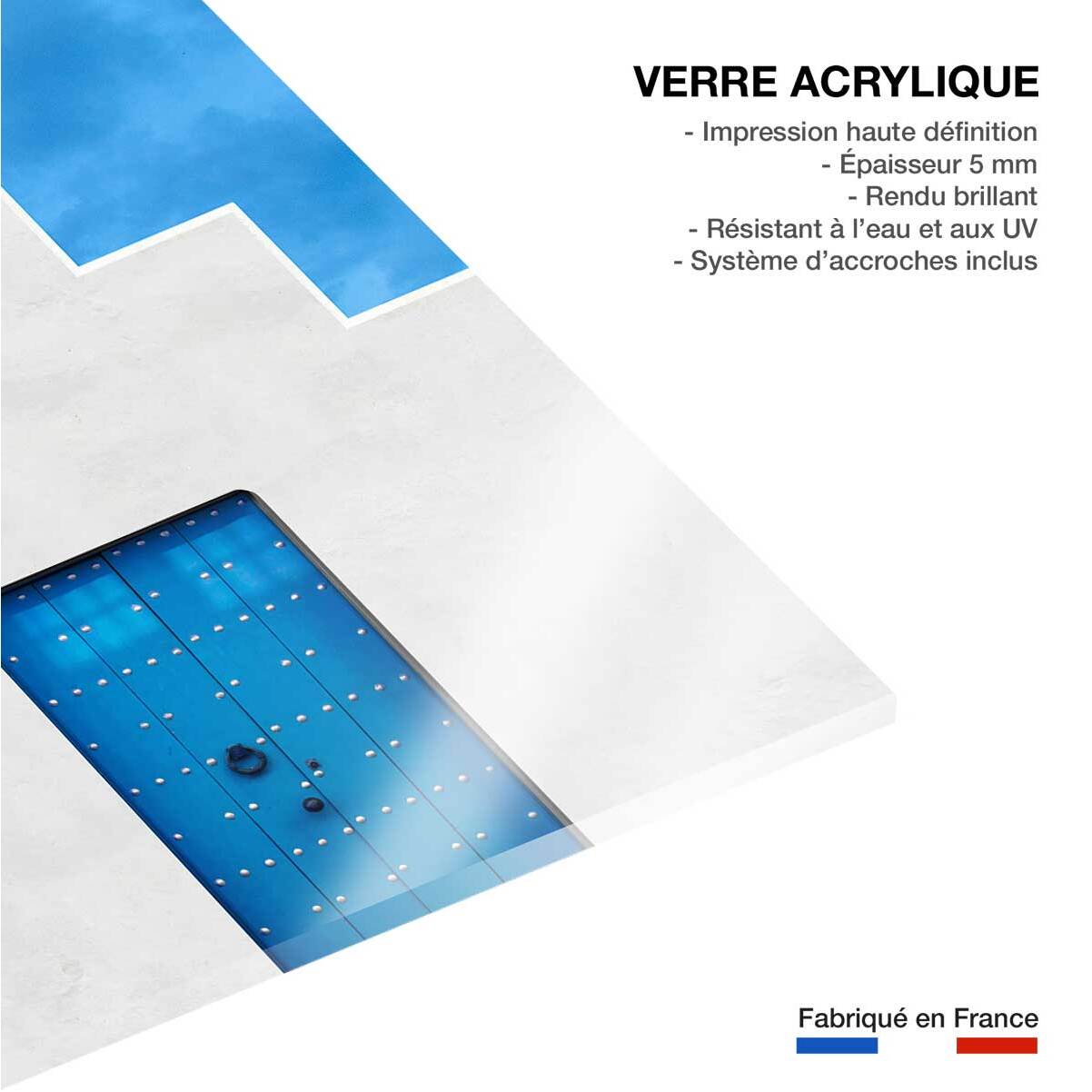 Tableau bleu grec Tableau plexiglas