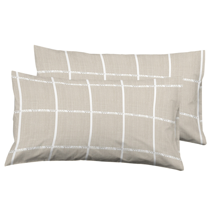 2 Fundas de almohada 50x80 cm El Caballo LEVIATAN - 100% algodón -