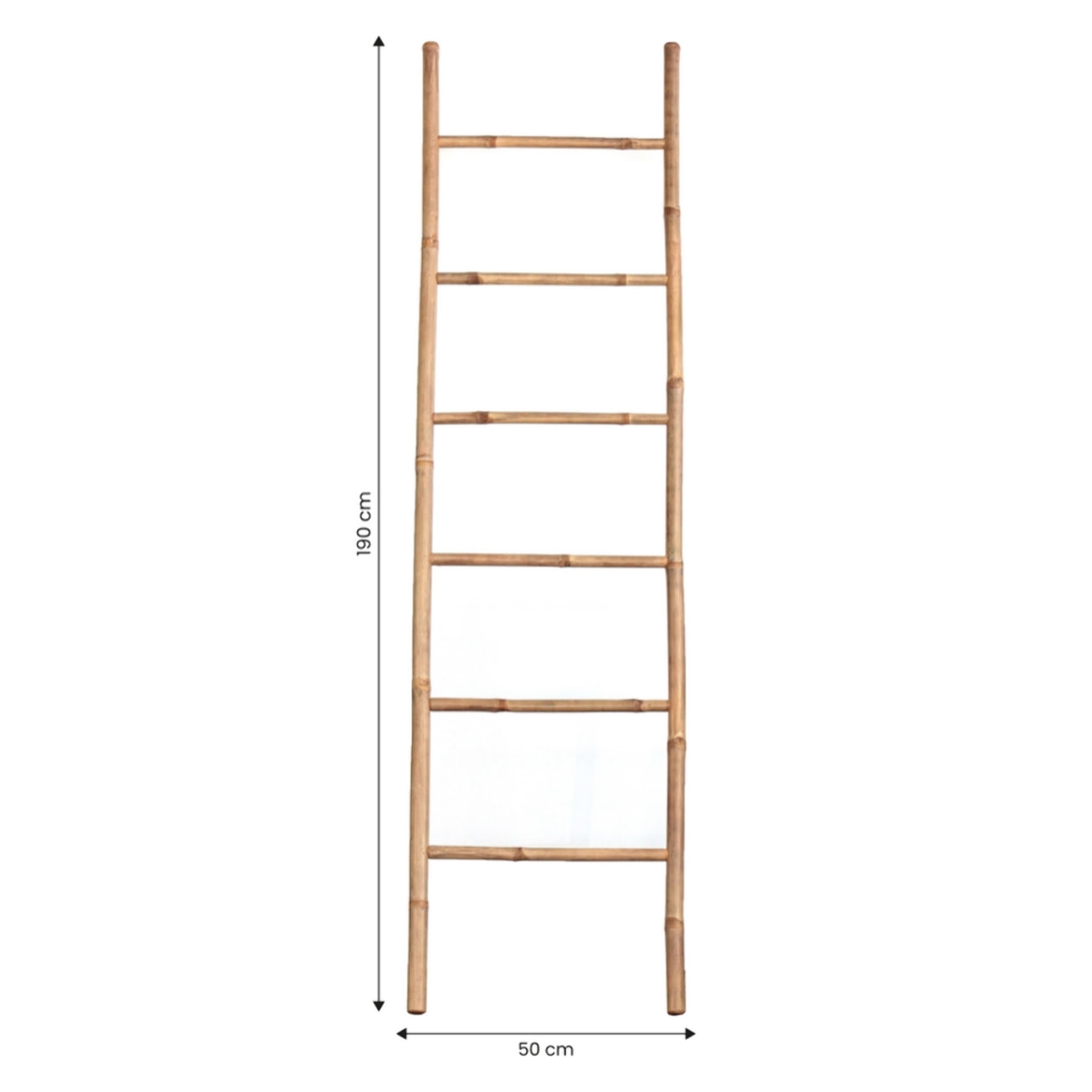 Scala in bambù decorativa 50x190 cm