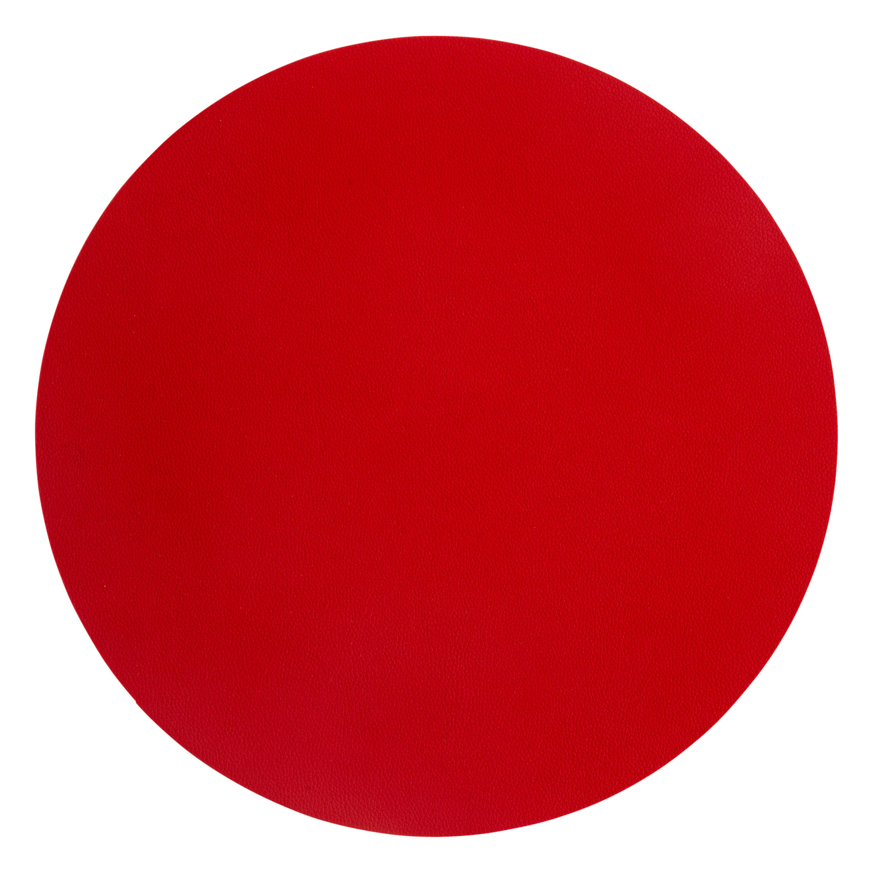 Set de table rond uni - Rouge