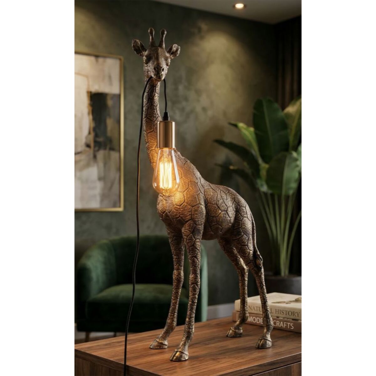 LAMPADA DA TAVOLO GIRAFFA CM 40X22X80