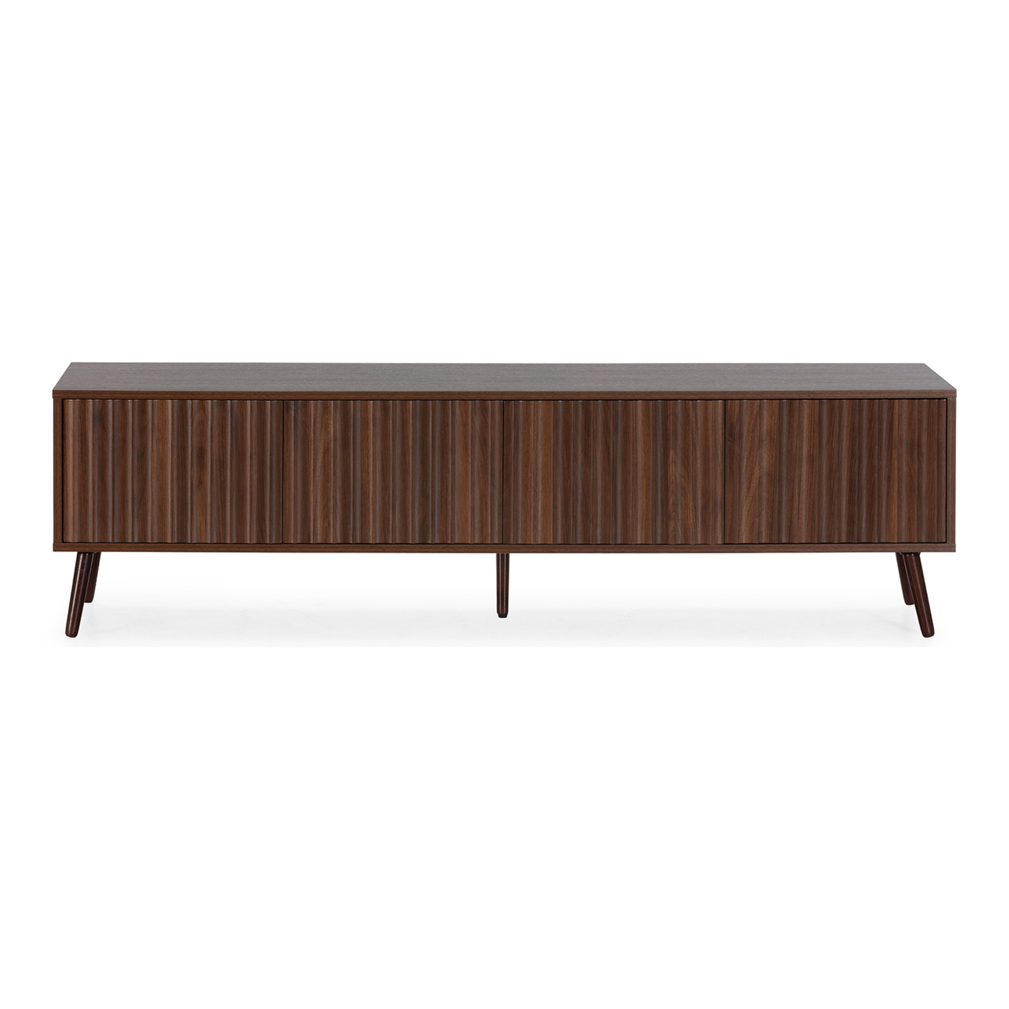 Mueble TV Lluvia 4 puertas efecto Nogal