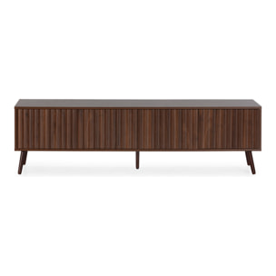 Mueble TV Lluvia 4 puertas efecto Nogal