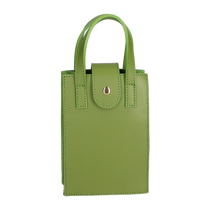 Borsa a mano da donna - Modello Giusi - Vera pelle - 19.0 x 13.0 x 5.0 cm