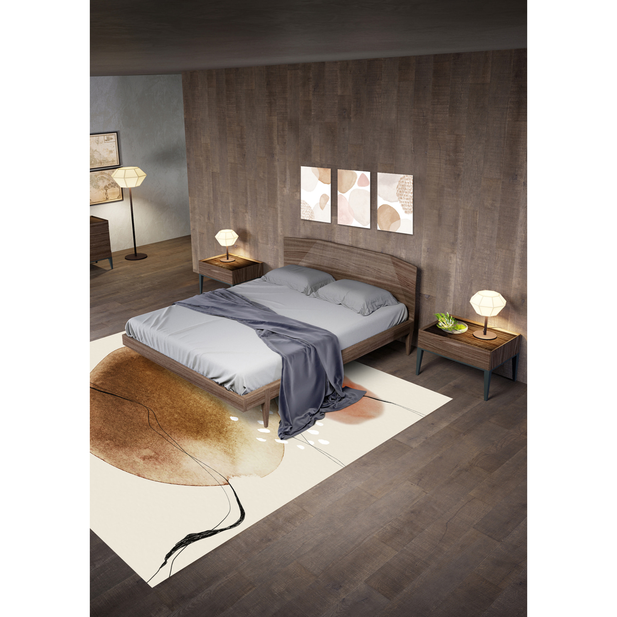 Alfombra de vinilo CERAMIKO, Lena, diseño moderno 70x100 cm