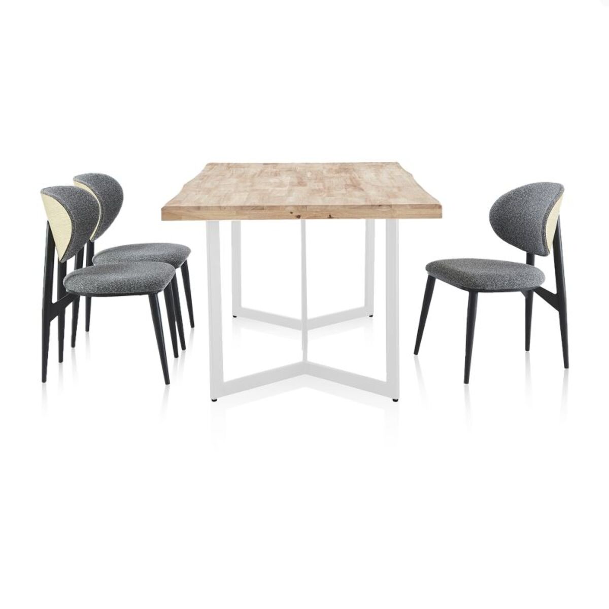 Mesa de comedor Jokul 150 Blanco - Roble