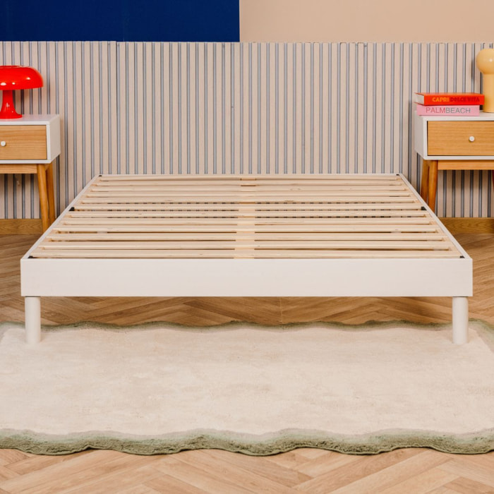 Sommier Kit Essentiel à Lattes - Hypnia - Bois blanc