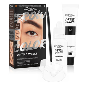 Tinta Semi Permanente per Sopracciglia 3.0 Dark Brunette Brow Color Effetto Naturale Senza Ammoniaca
