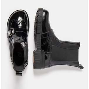 Botines 1848 NAPPA SHINNY BLACK /OXFORD color Black
