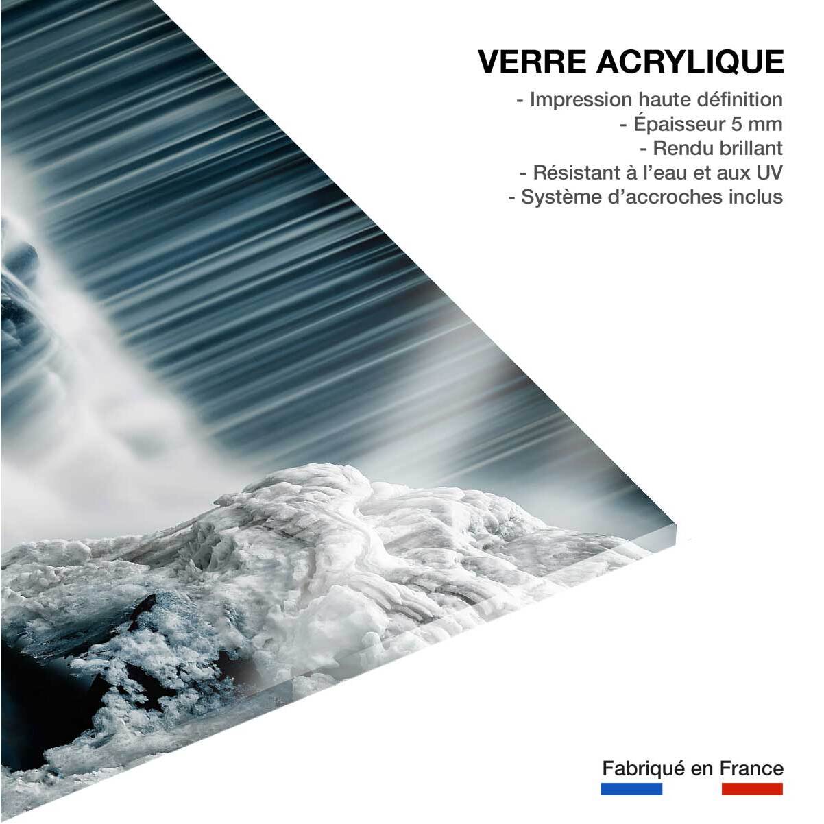 Tableau Cascade de glace Tableau plexiglas