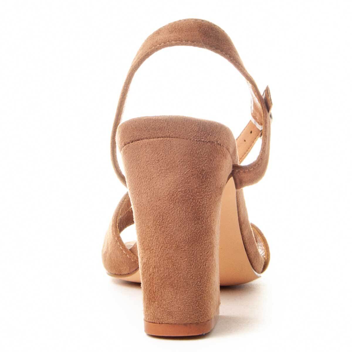 Sandalias de Tacón - Marron - Altura: 8 cm