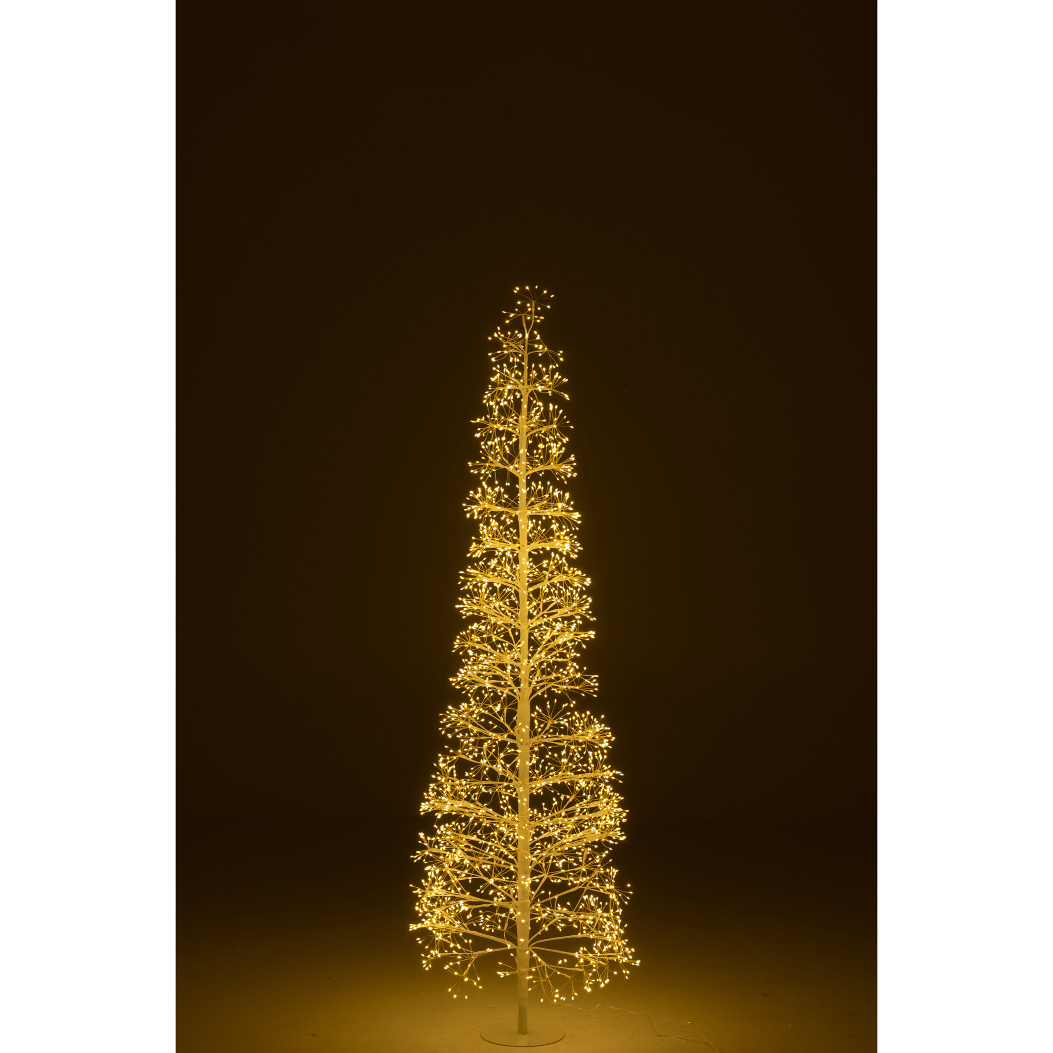 J-Line décoration Arbre - blanc chaud - acier - blanc - large - LED