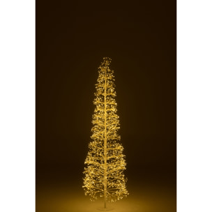 J-Line décoration Arbre - blanc chaud - acier - blanc - large - LED