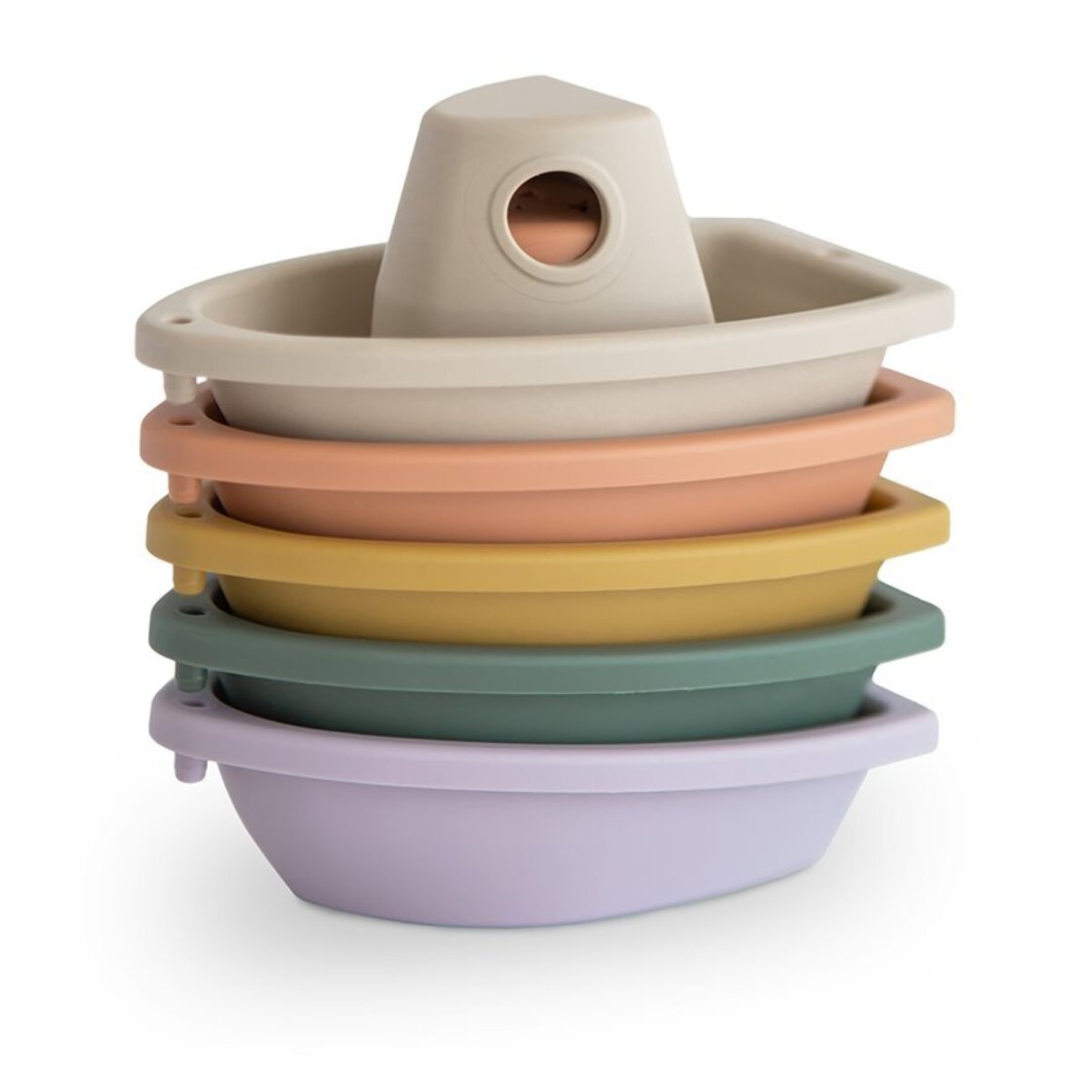 Mushie Pack 5 Barcos Baño Solid