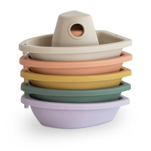 Mushie Pack 5 Barcos Baño Solid