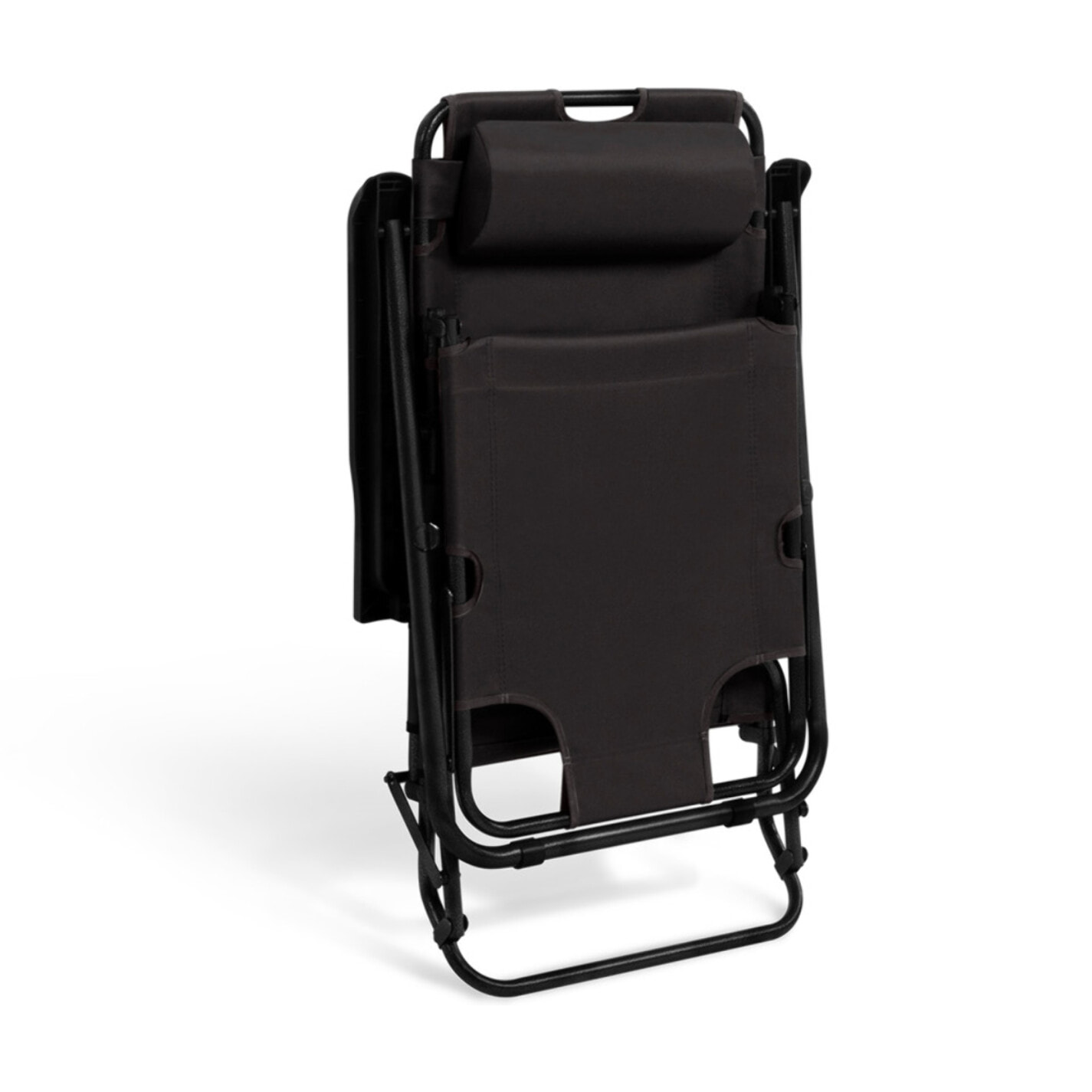 Fauteuils de jardin Relax double position noirs - lot de 2
