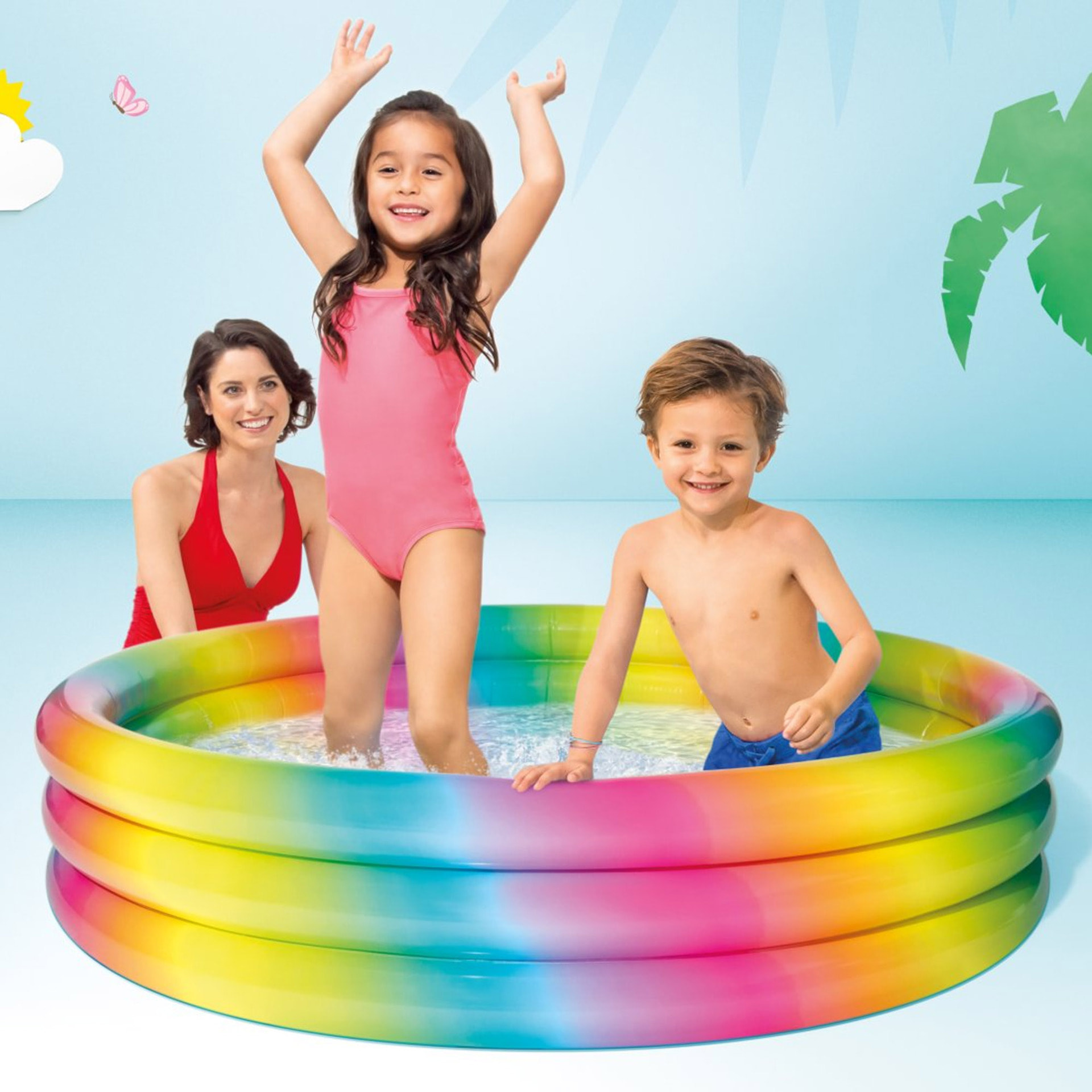Intex Piscina Arcobaleno, 147x33 cm