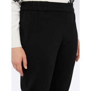 Fiorella Rubino - Pantaloni joggers in Punto Milano - Nero