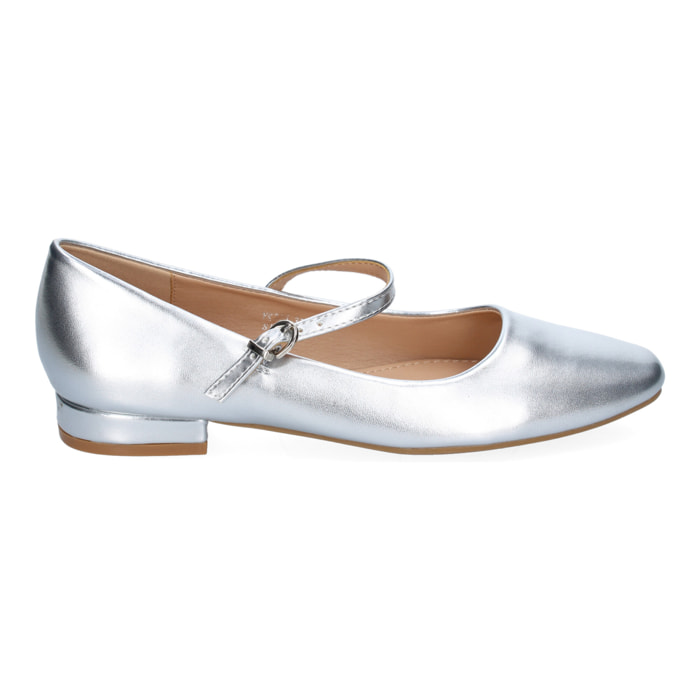 Zapato de Mujer tipo Bailarina Francesita con Elegante Diseño y Cierre de Hebilla